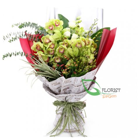 Vip flower bouquet in saigon flower shop online
