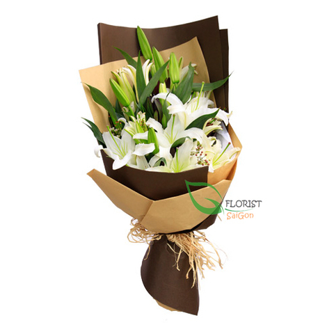 Bouquet of lily arrangements
